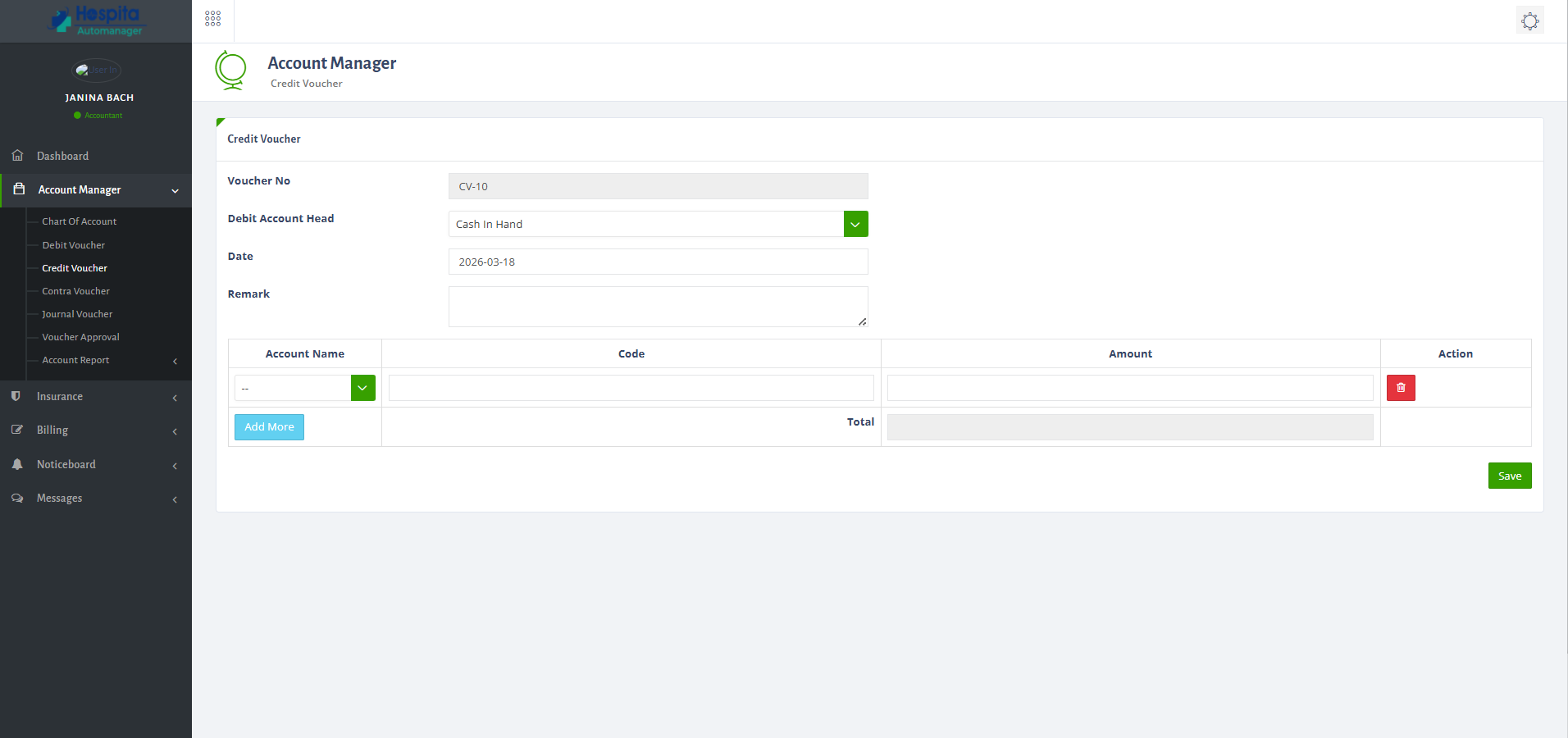 Accountants Module UI 5