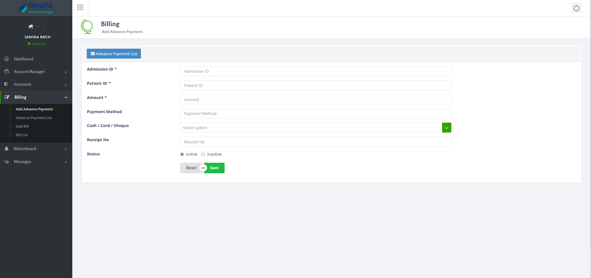 Accountants Module UI 7