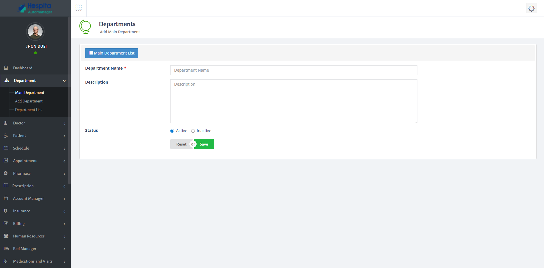 Administrative Module UI 3