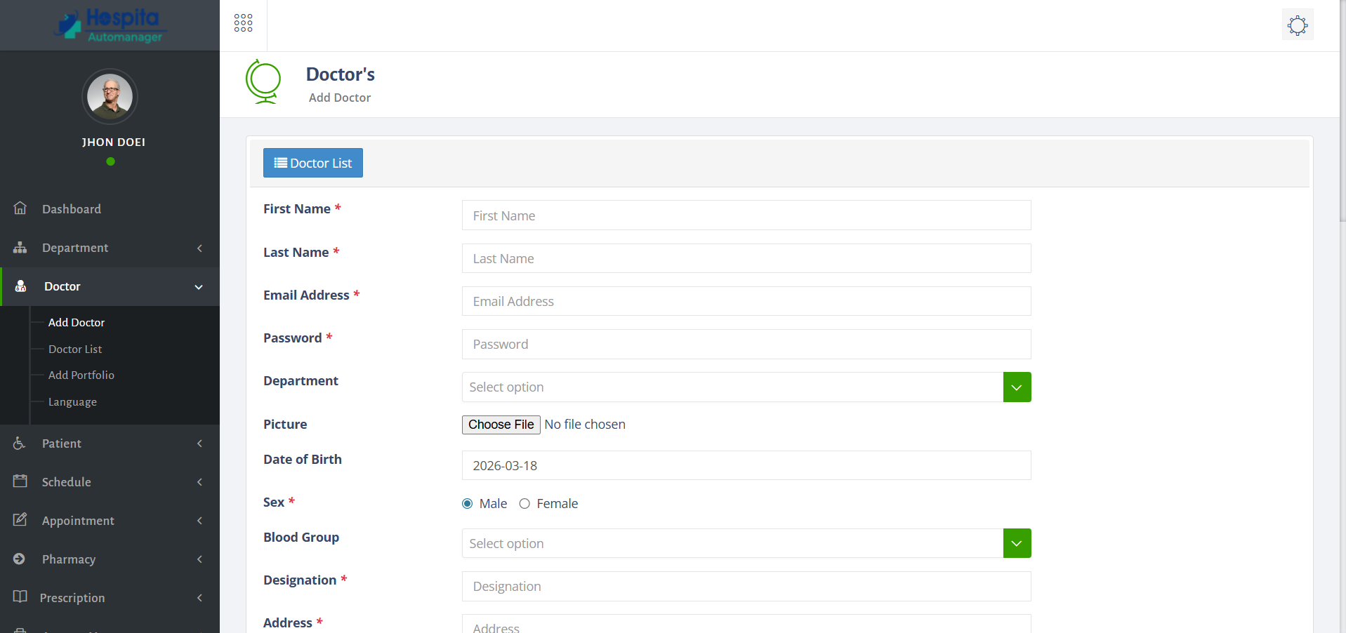 Administrative Module UI 5