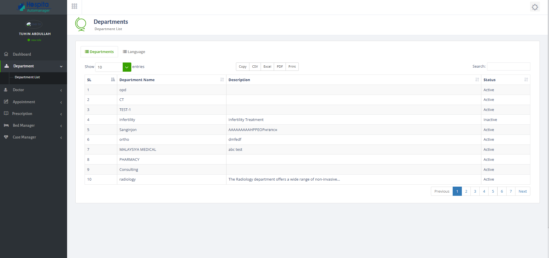 Case Manager Module UI 2