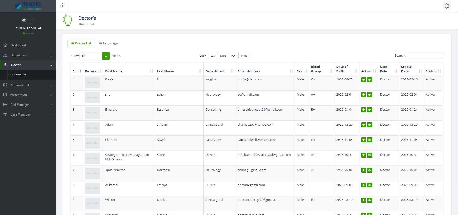 Case Manager Module UI 3