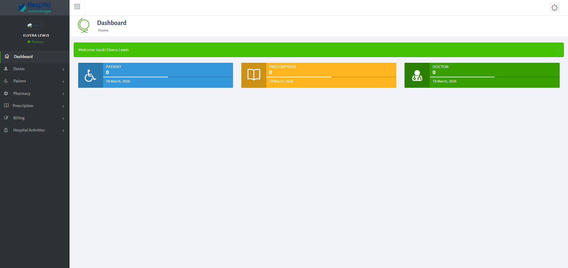 Pharmacy Module UI 1